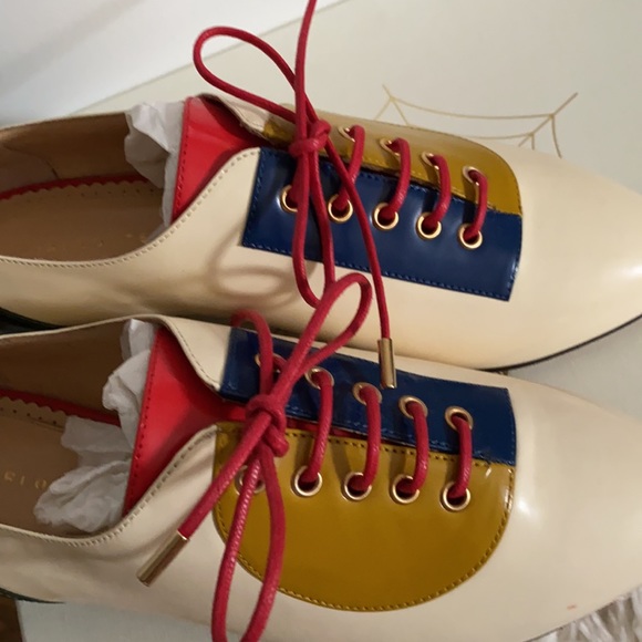 NEW Charlotte Olympia Multi Leather Brogues 35 - Picture 8 of 11